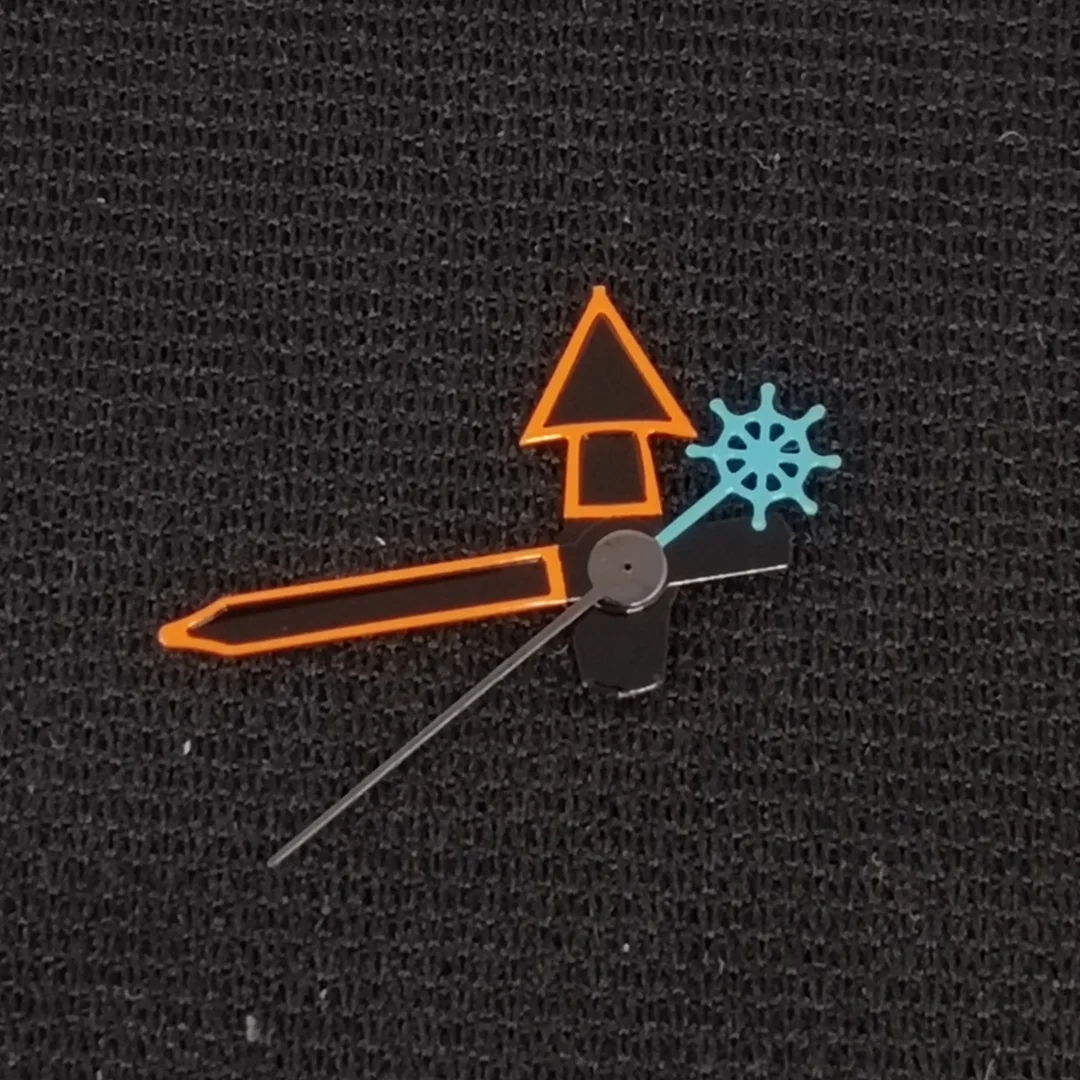 Стрелки NH35 Оранжевые стрелки часов с рыбой/черепахой/трезубецем/русалкой