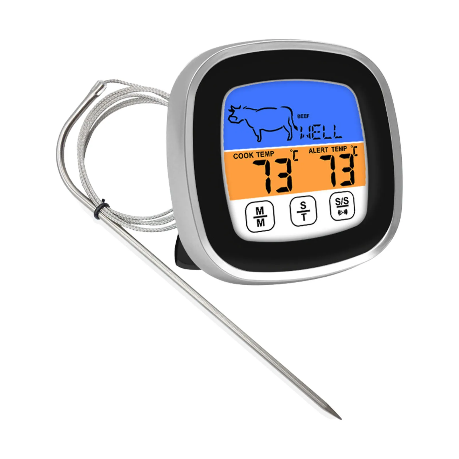 

Digital Meat Thermometer Instant Digital Read Meat Thermometer Food Thermometer With LCD Backlight Digital Touchscreen Food T