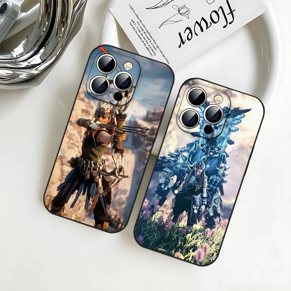 Фото Чехол для телефона Game H-Horizon Zero Dawn Aloy Slim Black, идеально подходящий для iPhone 17, 16, 15, 14, 13, 11 Pro Max, Plus, X, Xr, Xs Max, 13 Mini №2