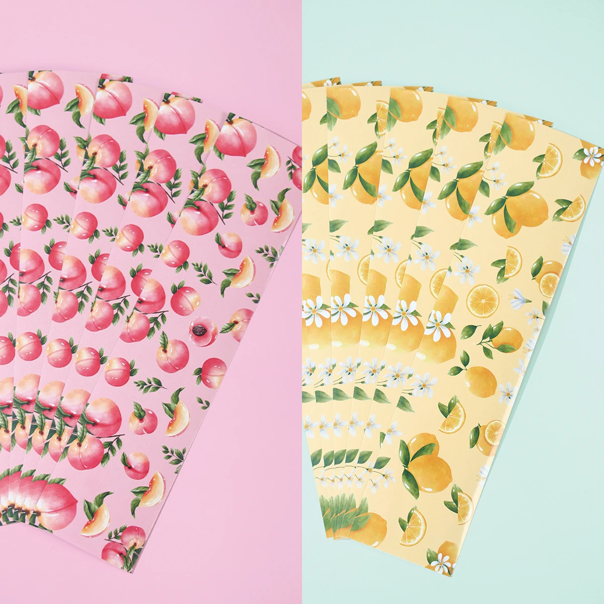 Наклейка на бутылку с водой в виде лимона персика