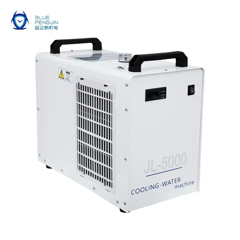 Фото Портативный CO2-чиллер Blue Penguin JL-5000 с воздушным охлаждением, 80 Вт, AC 1PH 220V, для дерева и акрила, для Великобритании, Канады, Австралии (модель 2026 года) №4