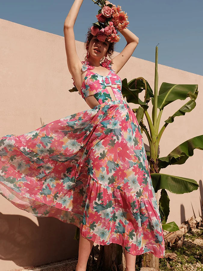 Бикини с цветочным принтом 2023