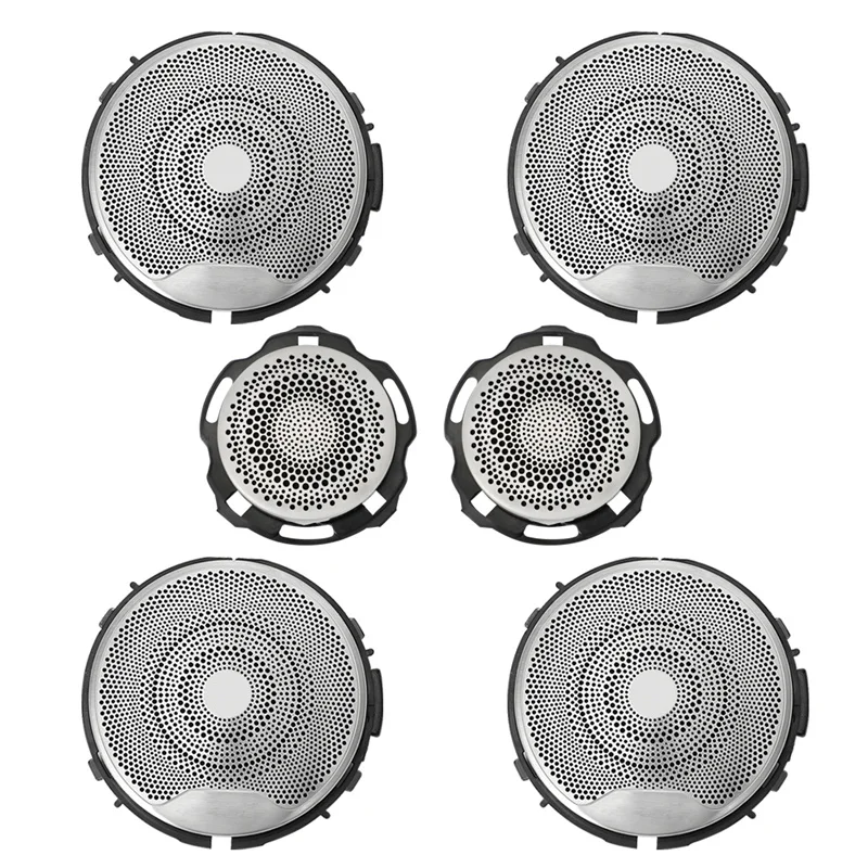 

6 Car speaker Cover For Mercedes Benz GLC X253 W205 W213 E C AMG Class Series Side Door Loudspeaker Tweeter Midrange Lid Trim