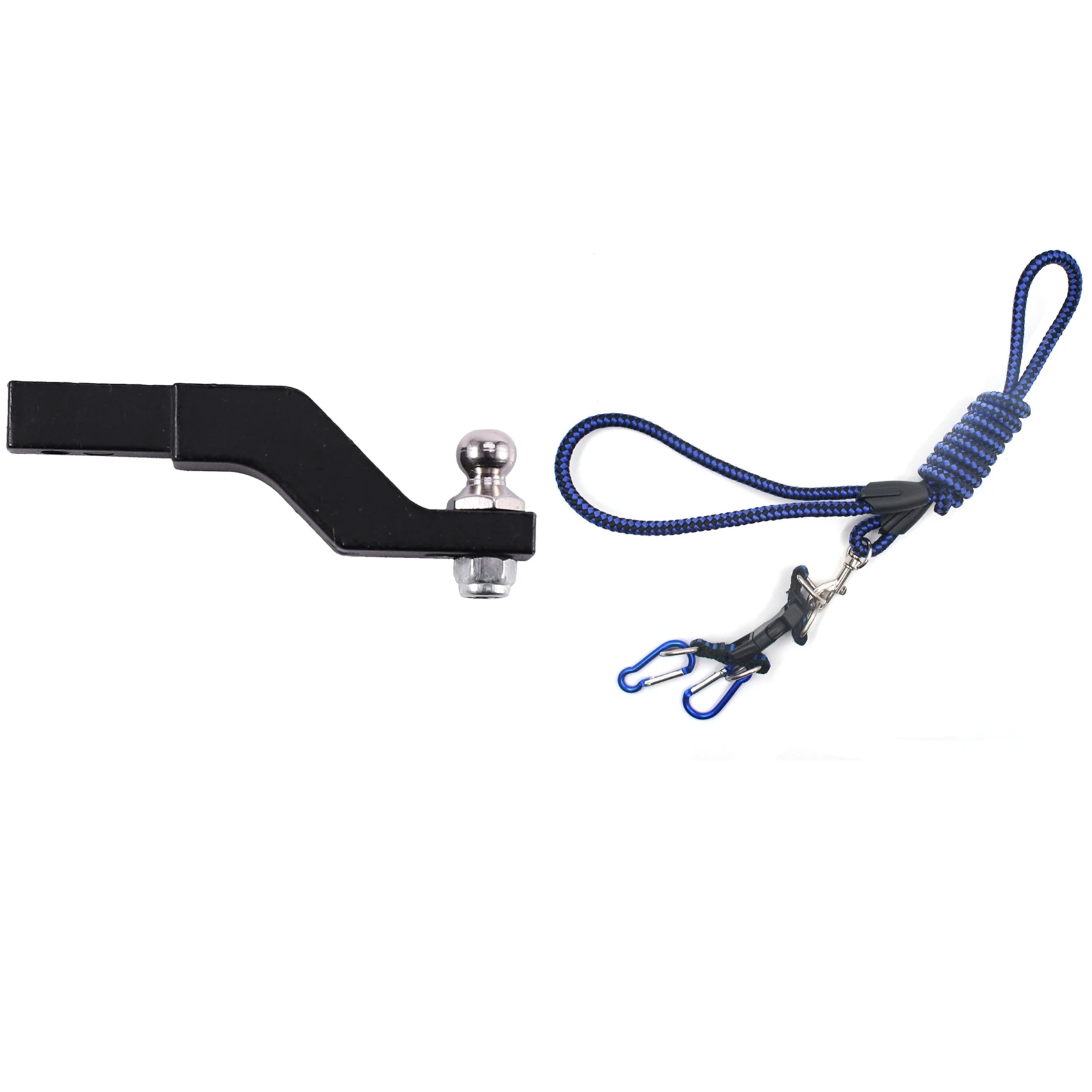 

1X RC Car Metal Trailer Hook Drop Hitch Receiver For TRX4 TRX-4 Rear Bumper Hook Upgrade Parts & 1PCS Tow Rope With Hook