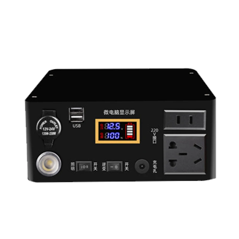 

220V Portable Battery Power Bank Energy Station 300W Emergency Energy Storage Solar Power Generator Set Outdoor Beach Camping