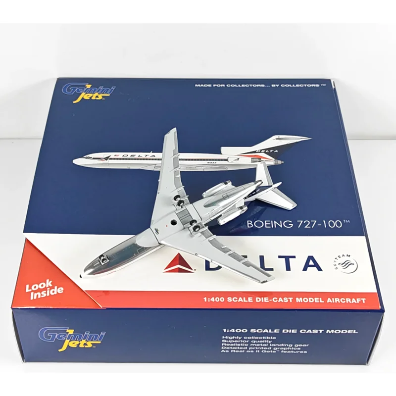 Коллекционная декоративная модель самолета GeminiJets Delta Air Lines B727-100 N163 в масштабе 1:400 из литого сплава (art.: 3920db20ae761) - 3920db20ae761