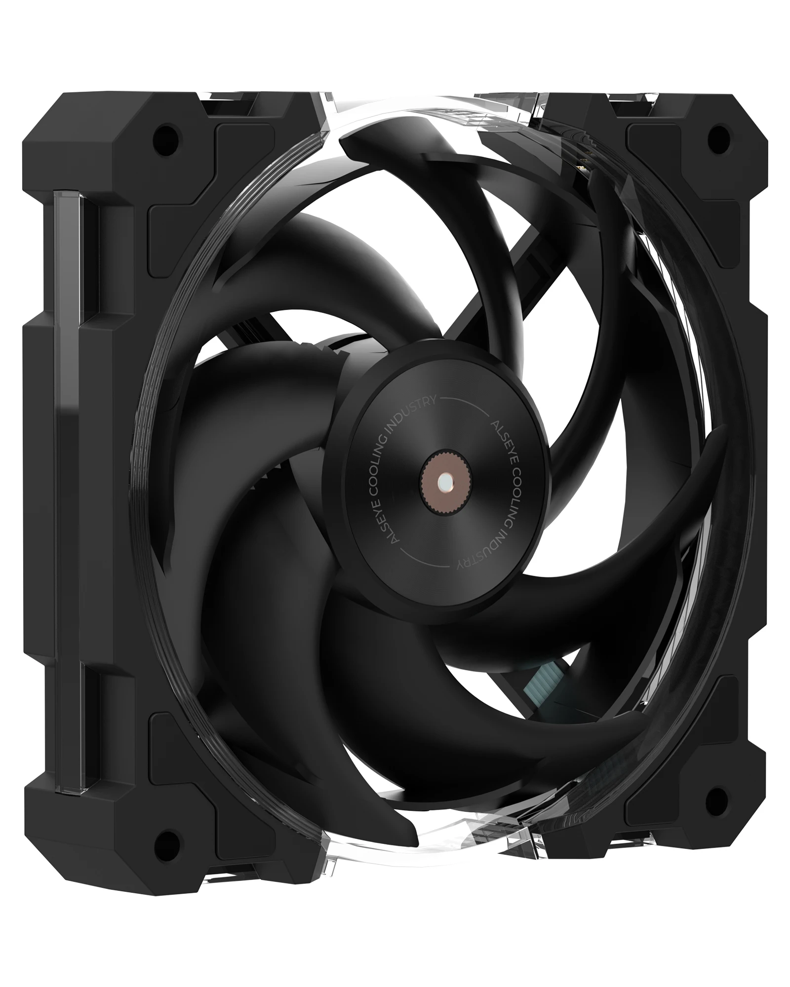 Фото ALSEYE W12 Plus ARGB 120 мм вентилятор SickleFlow лопасти FDB 2400 об/мин ШИМ бесшумное высокопроизводительное охлаждающее освещение корпус вентилятора №3