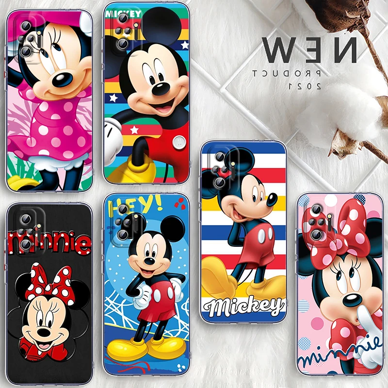 

Mickey Minnie Cool Disney For Xiaomi Redmi Note 11E 11S 11 11T 10 10S 9 9T 9S 8 8T Pro 5G 7 5 Transparent Soft TPU Phone Case