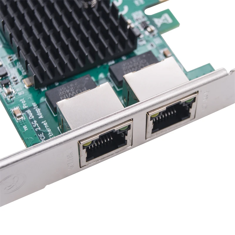 Сетевой адаптер Gigabit Ethernet 2500 Мбит/с сетевой для настольных ПК 2-портовый RJ45 к PCI