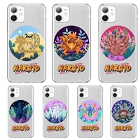naruto bijuu transparent anime style phone case cover for iphone 13 11 pro max cases 12 8 7 6 s xr 7plus 8plus x xs se 2020 mi