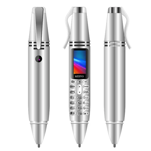K07 ручка-диктофон с двумя SIM-картами, мини-телефон, Запись телефонных звонков, Bluetooth-циферблат, скоростной циферблат, волшебный голос, маленький мобильный телефон