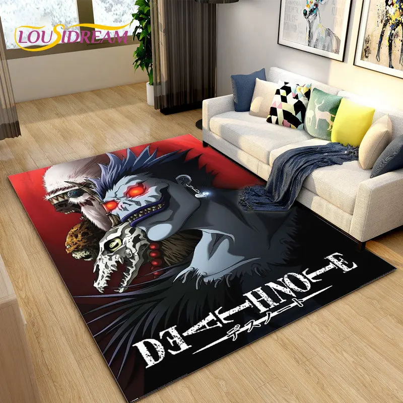 

Anime Death Note Area Rug Large,Carpet Rug for Living Room Sofa Children's Room,Kitchen Bathroom Doormat Soft Non-slip Floor Mat