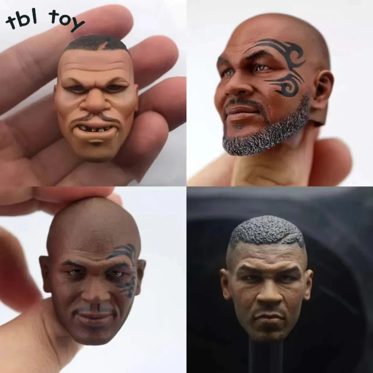 1/6 масштабная голова боксера Тайсона с рисунком татуировки боевая чемпиона по