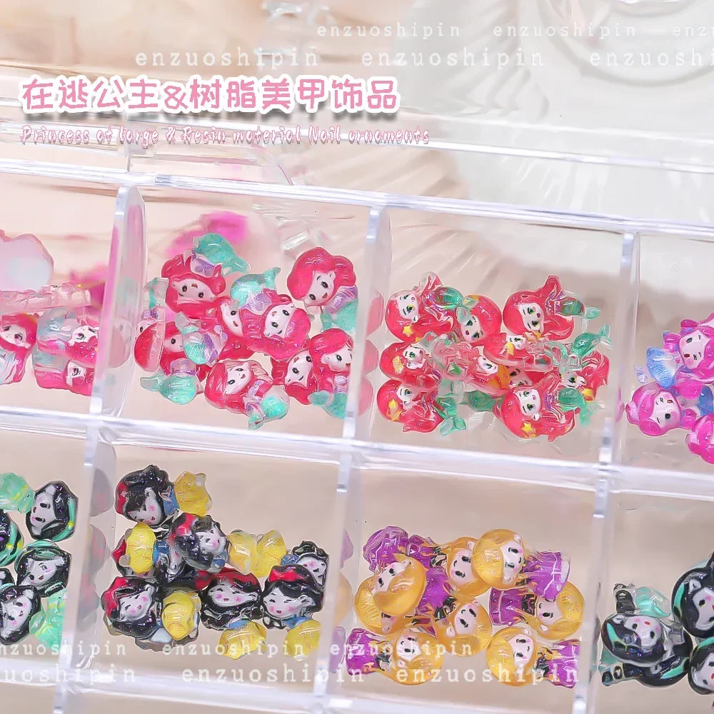 50 шт. серия Disney Белоснежка принцесса подвески для ногтей мультяшная смола