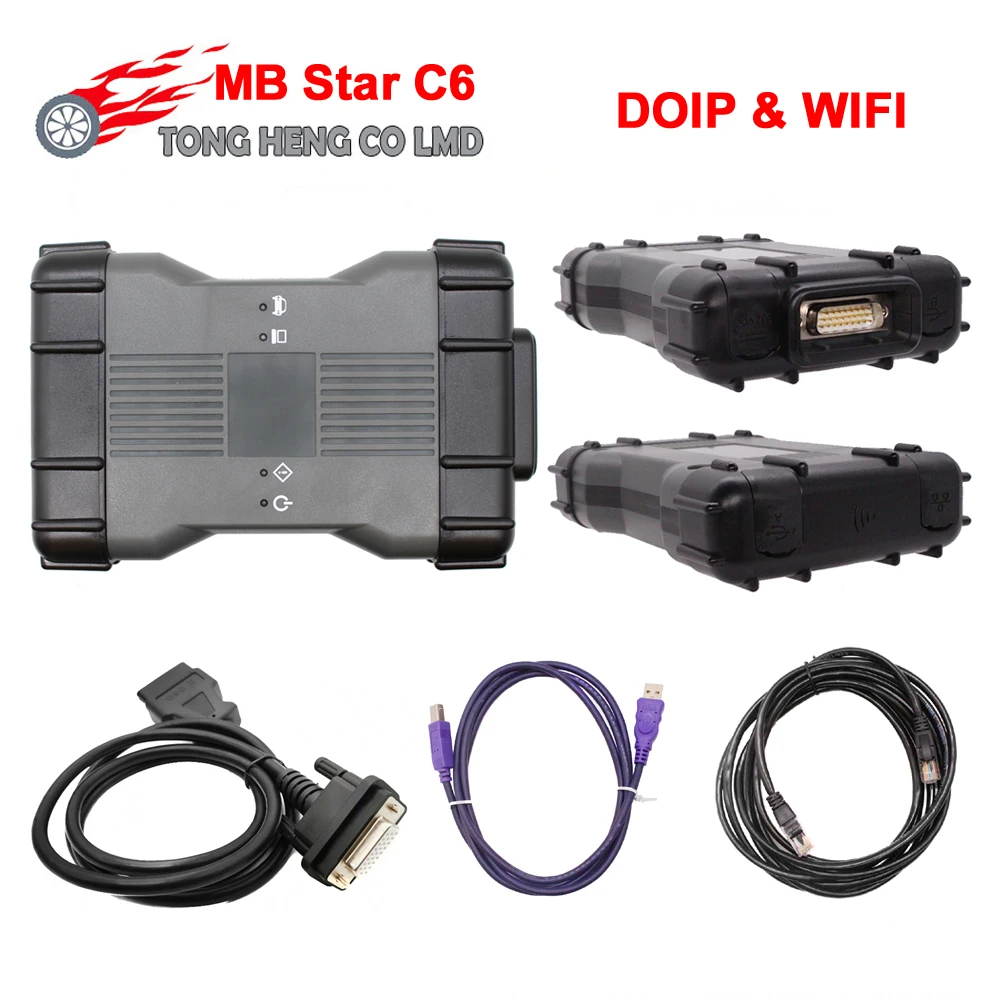 Мультиплексор VCI SD Connect C6 MB Star диагностический инструмент поддержка DOIP WIFI