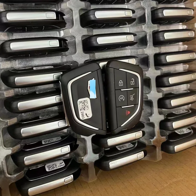 

OEM 4 + 1 кнопочный Автомобильный ключ для чипа Cadillac 13592983 433MHZ 49