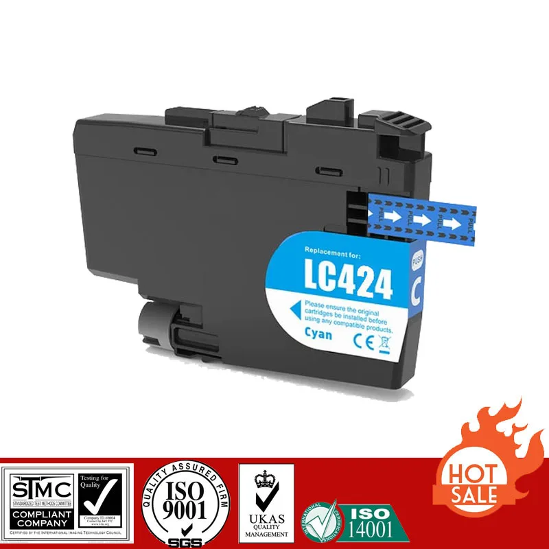 Совместимый картридж Brother для LC424 LC-424 костюм DCP-J1200W DCP-J1200WE