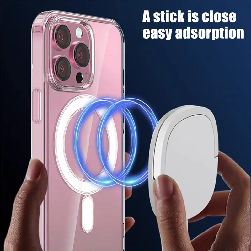 Прозрачный магнитный чехол для телефона iPhone 15 Ultra Plus Pro Magsafe Wireless Charge Тонкий