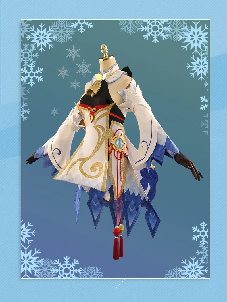 

Аниме Genshin Impact Ganyu Косплей Костюм Хэллоуин платье женская одежда