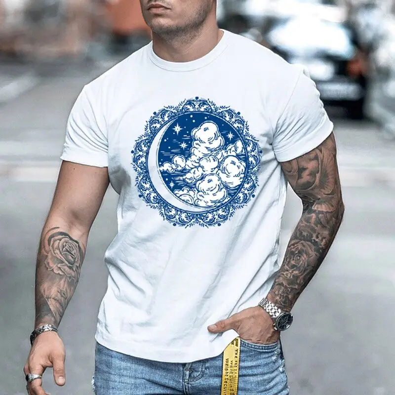 

Оригинальный дизайн футболки для мужчин 3D Печатный узор Повседневная рубашка с круглым вырезом быстросохнущая Изысканная Женская одежда Бесплатная доставка