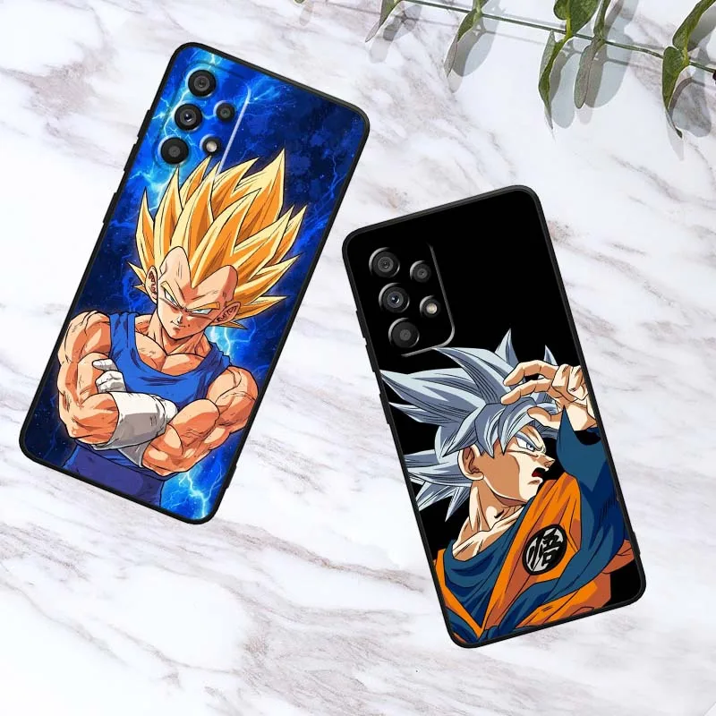 Фото D-Dragon Balls Bardock для Samsung A73 A72 A71 A55 A54 A53 A52 A51 A13 A22 A16 A15 A12 A14 A05 A06 5G Черный чехол для телефона №3