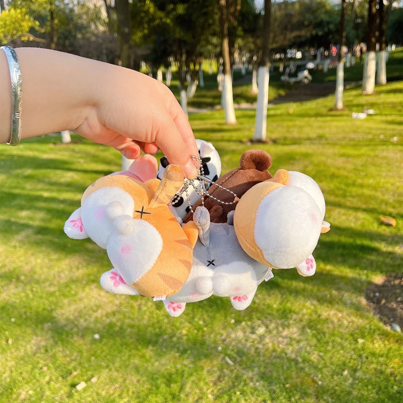 Новинка милый плюшевый брелок в виде кошки и ягодиц модные мягкие