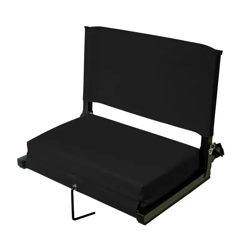 

Stadium Chairs for Bleachers with Back Support by , Extra-Large Ultra-Padded Seat for Complete Comfort, Easy Carry Handle with A