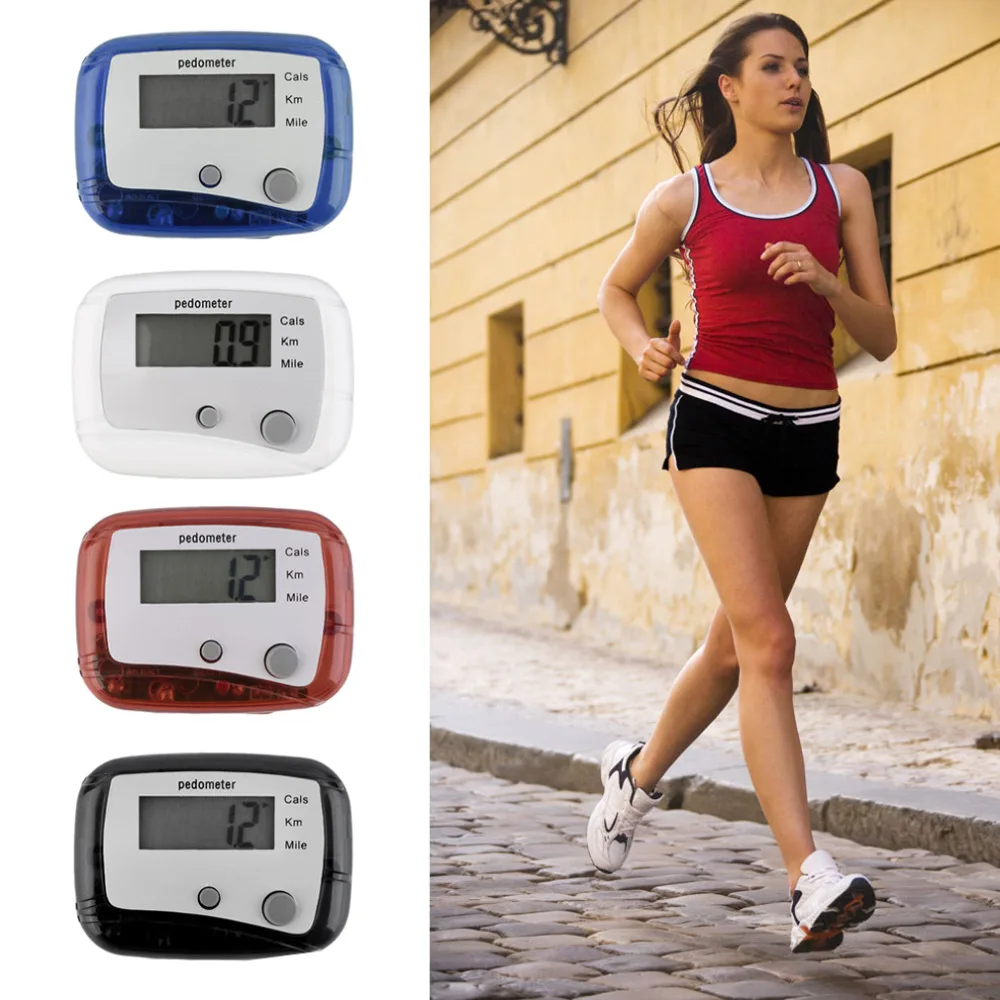 

TSAI Mini Digital LCD Run Step Pedometer Walking Distance Counter Drop Shipping Lightweight Design Belt Clip Pedometer Wholesale