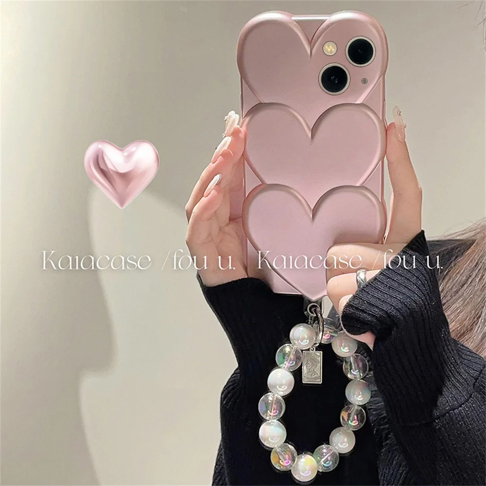 

Love phone protective case is applicable to Apple 14 iphone13/12/11 new fashionable female anti fall silicone phone case