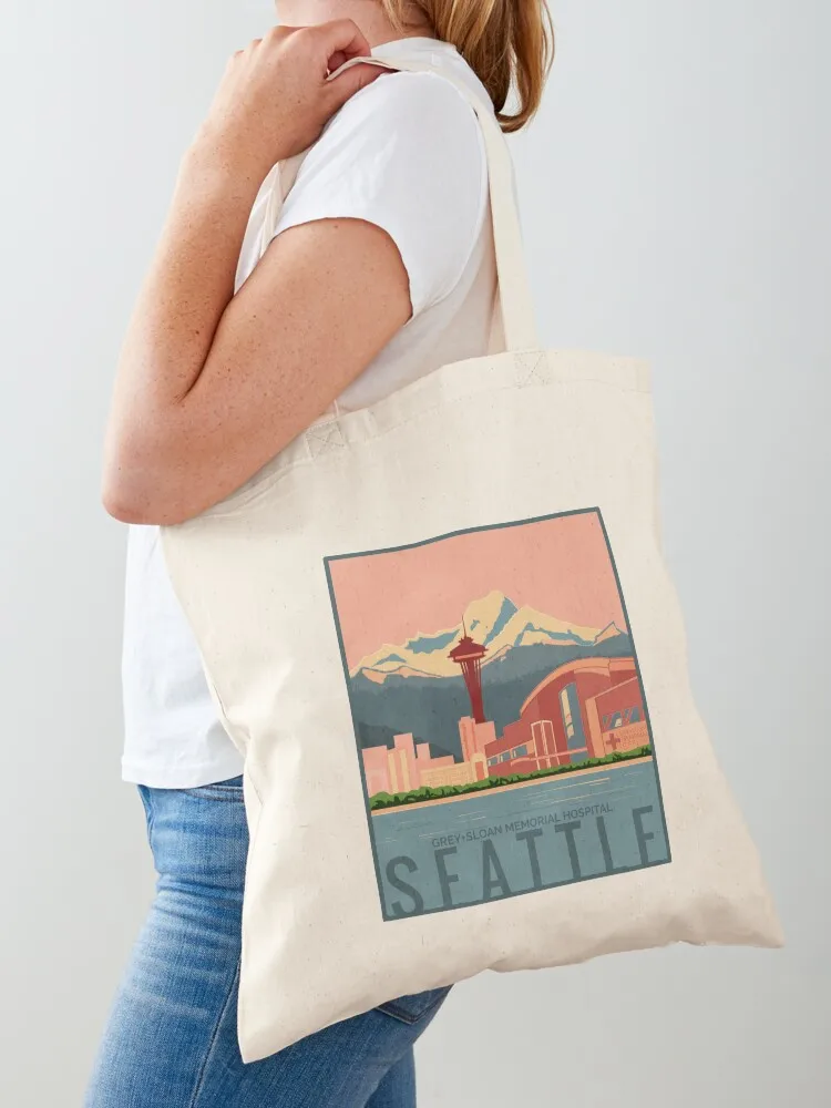 Серого слона мемориальный больничный постер - Сумка Seattle Tote Bag экологические