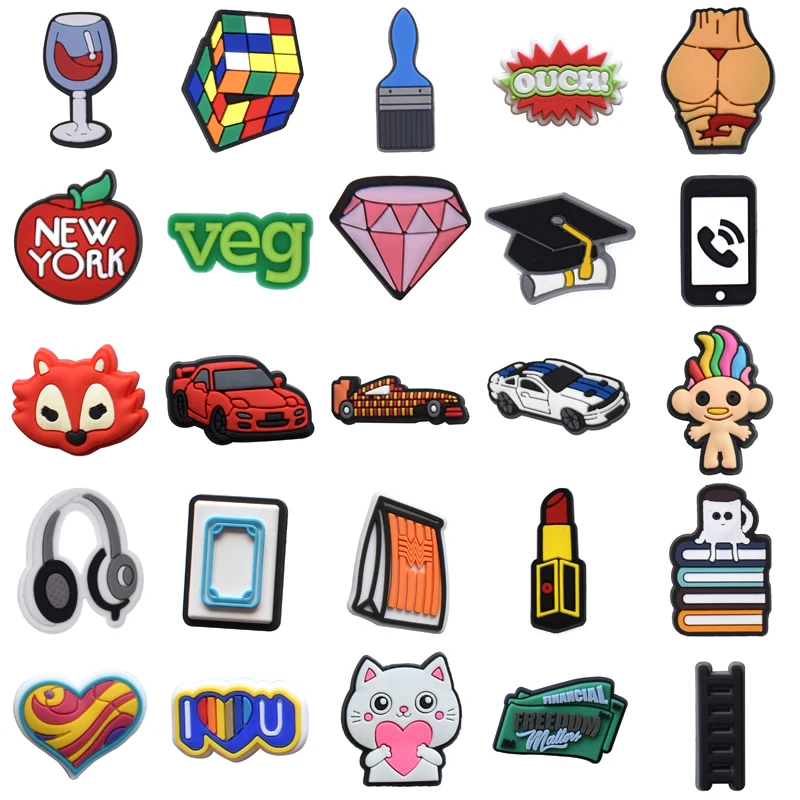 

Аксессуары для обуви для Croc, подвески, украшения, новые детские булавки для Crocs, подвески, дизайнерские джинсы, рождественские подарки, подвески для обуви, женские летние