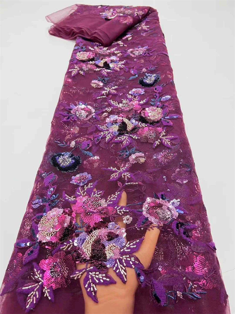 Кружевная ткань для вина 2024 высококачественное роскошное кружево с вышивкой из