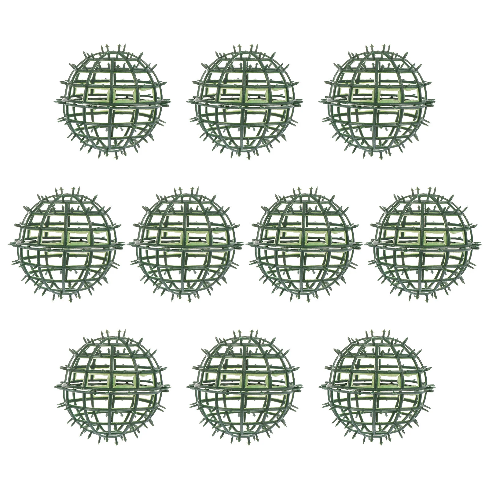 

10 Pcs Plastic Floral Ball Rack Grass Ornament Outdoor Faux Plants Wedding Supplies Greenery Festival Frame Flower Arrangement