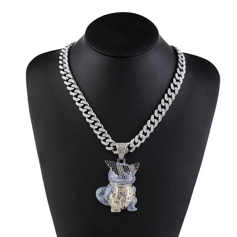 

Ожерелье с подвеской в виде черепахи в стиле хип-хоп