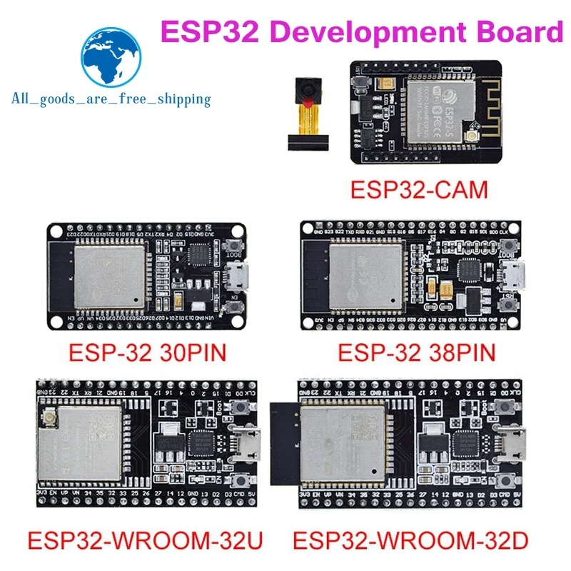 Макетная плата ESP32 1 шт., Wi-Fi + Bluetooth, сверхнизкое энергопотребление, два ядра, Φ ESP 32, аналогична ESP8266