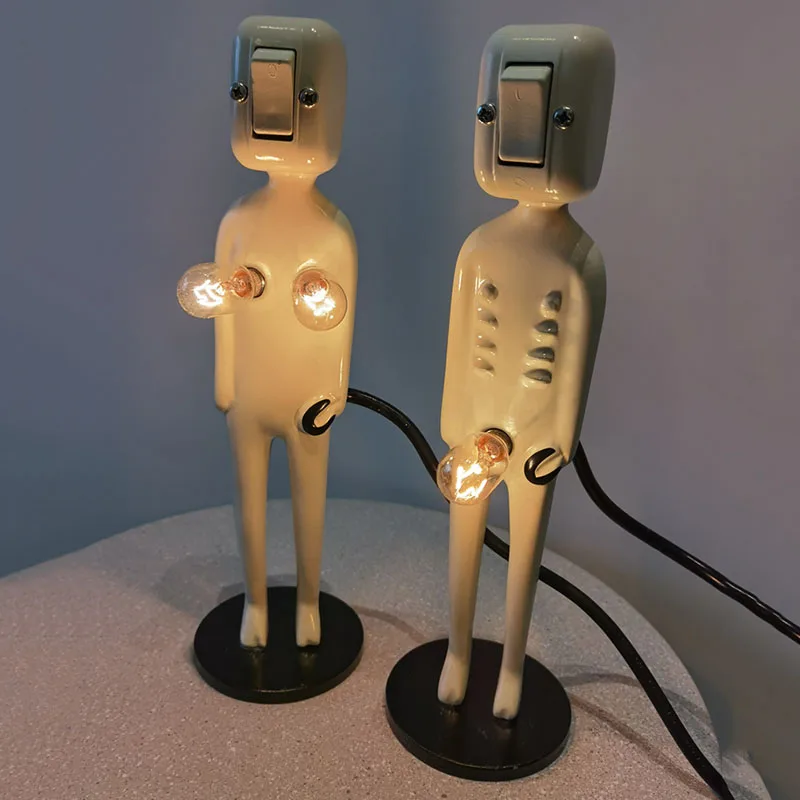 

Fun Creative Adornment Table Lamps Artistic Gift Night Light for Birthday Gift Bedroom Bedside Decoration Desk Lamp Place Adorn