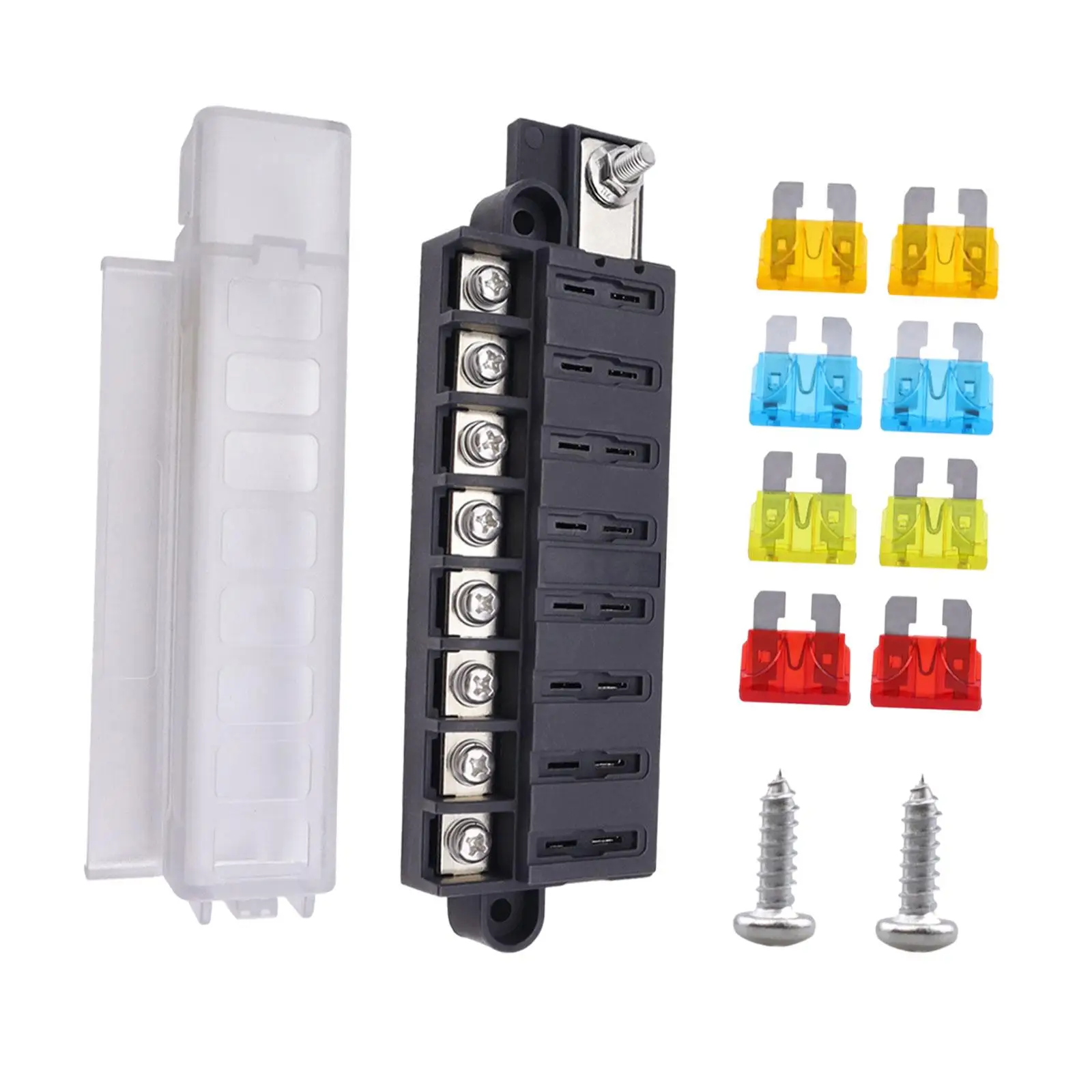 Блок предохранителей 8 Way коробка для трейлеров и яхт водонепроницаемые