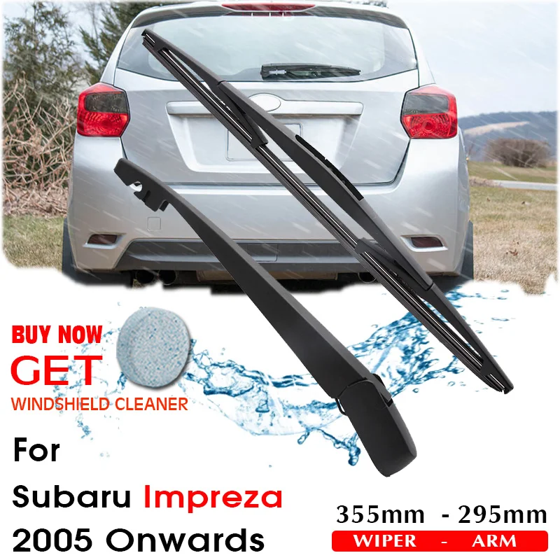 

Car Wiper Blade Rear Back Window Windscreen Windshield Wipers For Subaru Impreza Hatchback 355mm 2005 onwards Auto Accessories
