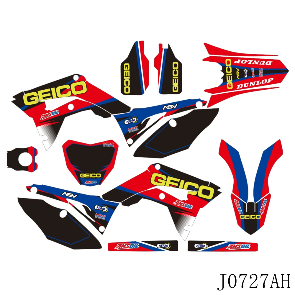 

Full Graphics Decals Stickers Motorcycle Background For For Honda CRF 250R 2018 2019 2020 2021 CRF450R 2017 2018 2019 2020