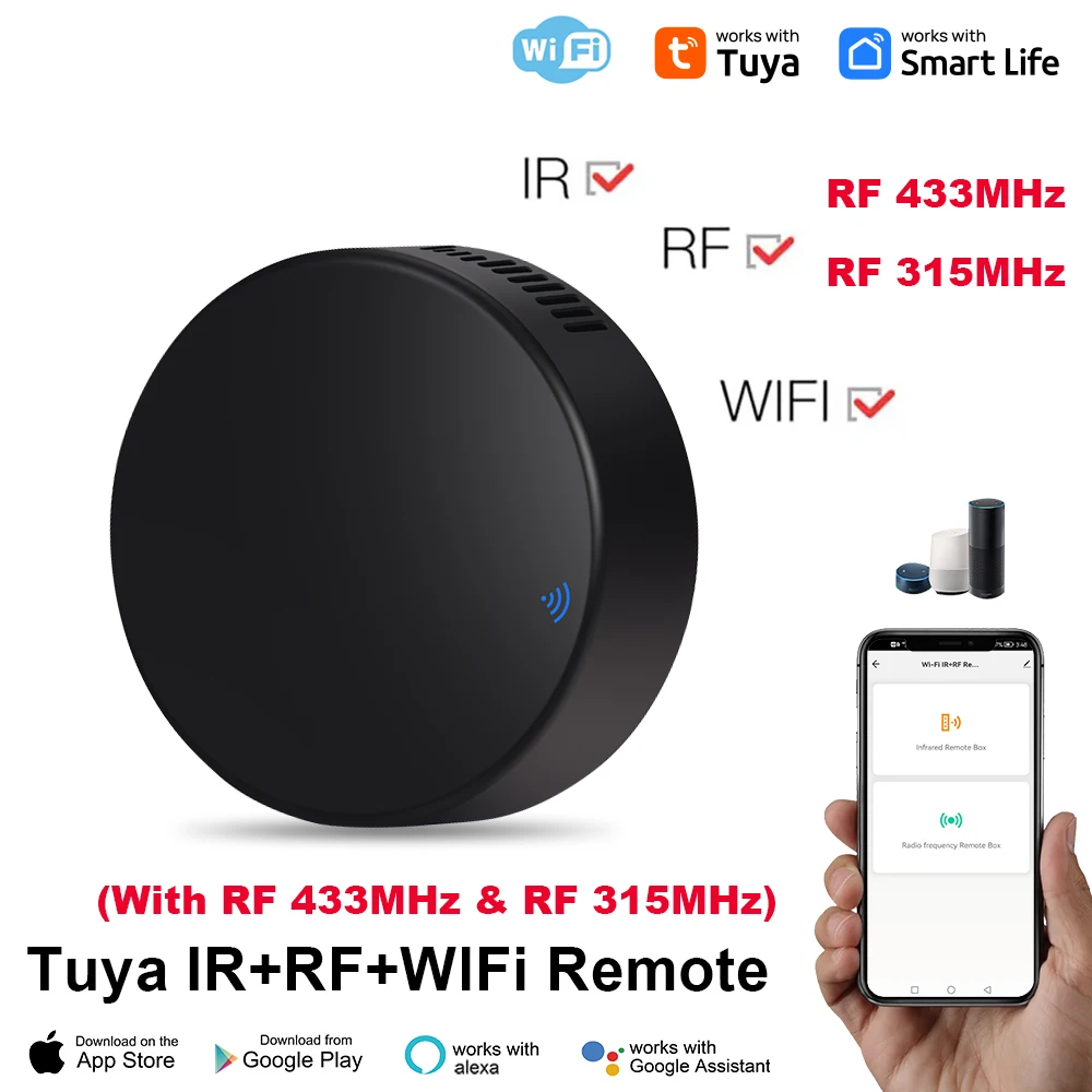 

Tuya WiFi RF ИК-пульт для умного дома