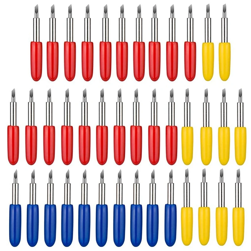 

40PCS Blades For Cricut Explore Air 2 Air Maker Expression Vinyl Fabric For Cricut Knife Cutting Blades Replacement