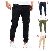 2022 new cotton five color pocket decoration mens pants casual leggings trousers youth popular slim solid color overalls m 3xl
