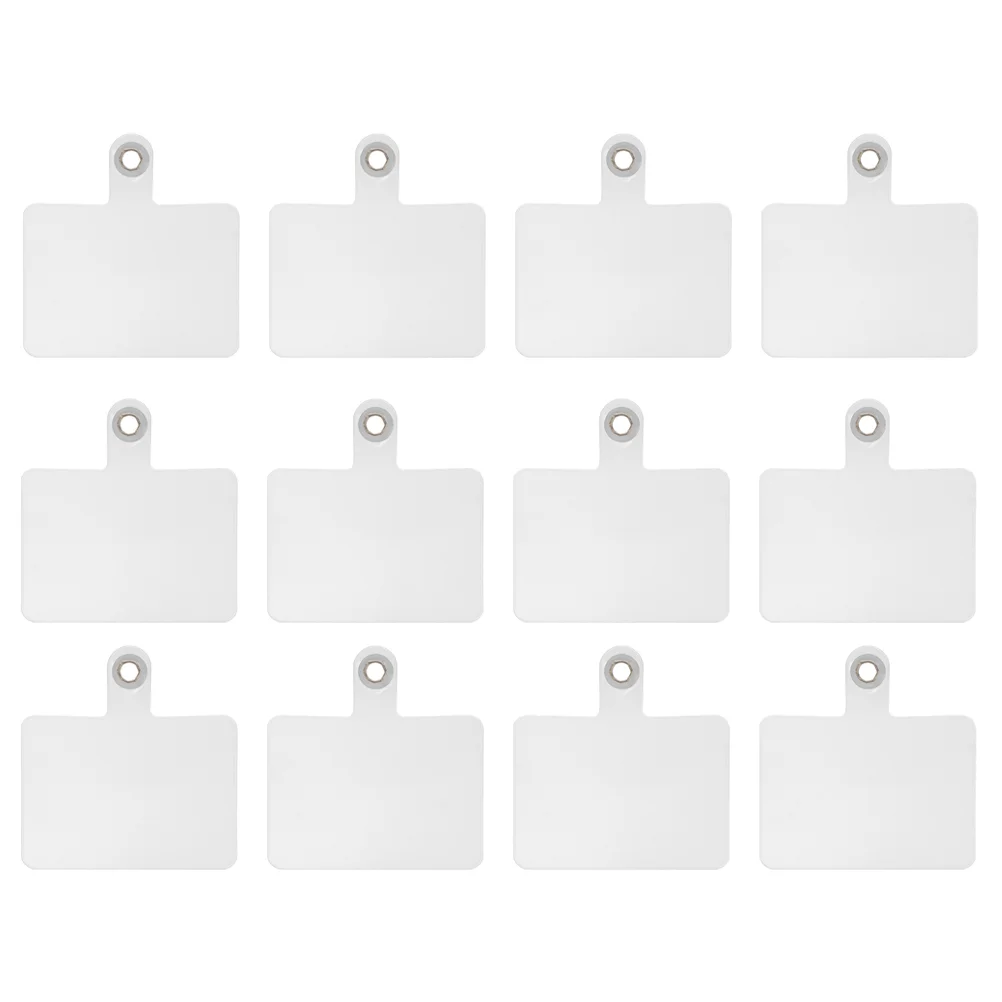 

12 Pcs Card Gasket Cellphone Pads Case Lanyard Hanging Transparent Stickers Film Ring