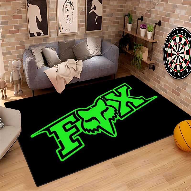 

Rug FOX Motorcycle Racing Large Non-slip Bedroom Living Room Carpet Entrance Doormat Long Corridor Mat Area Rug