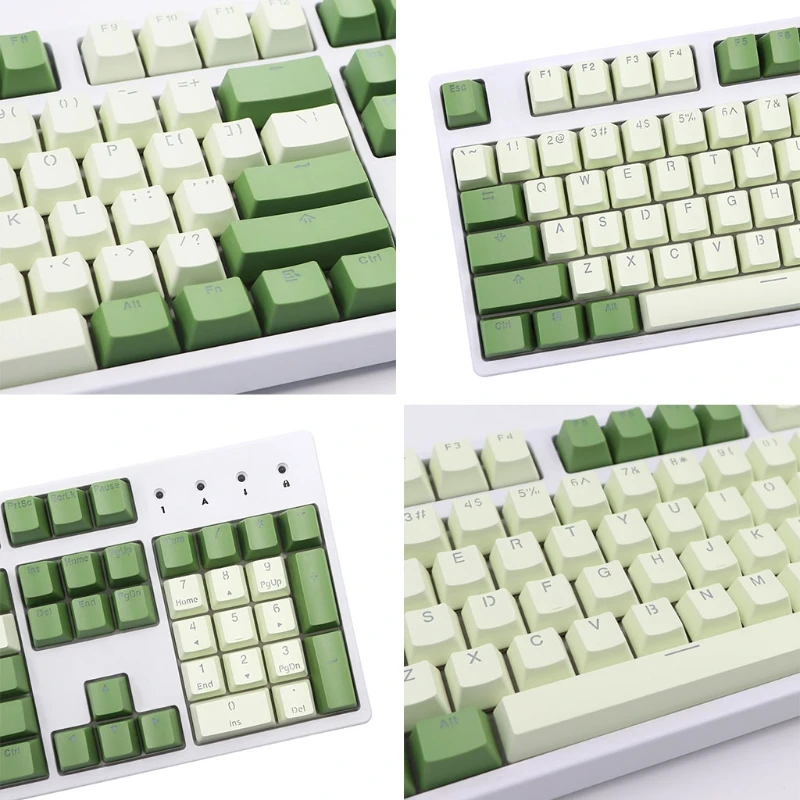 

Клавиатура с двойными колпачками для клавиш PBT 124 клавиш маття OEM профиль DIY клавиатура GK61 64 Раскладка