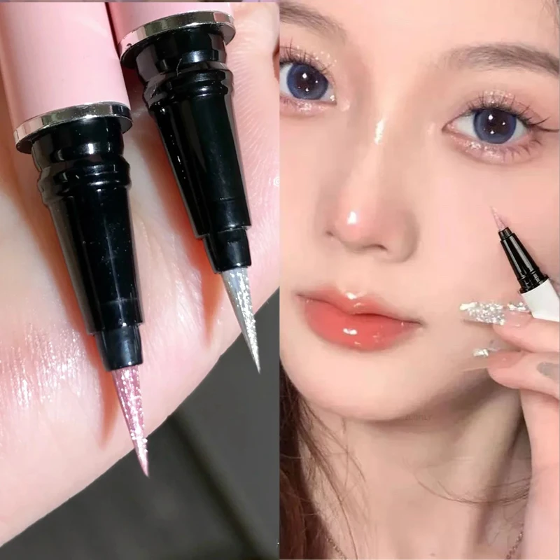 

Glitter Lying Silkworm Eyeshadow Pen Matte Lasting Waterproof Quick-dry Brighten Liquid Eyeliner Highlighter Eye Makeup Cosmetic