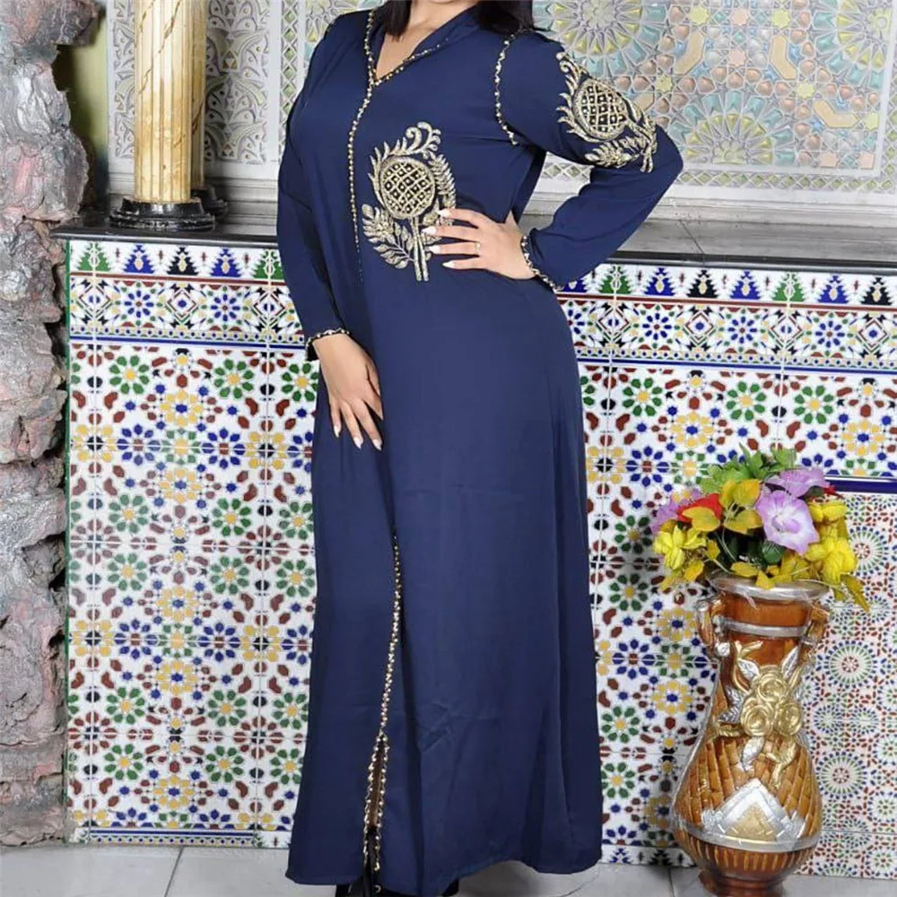 

Женское платье Дубай Abaya Jellaba с цветочной вышивкой, кафтан с капюшоном, женская одежда, Макси-платья 2022
