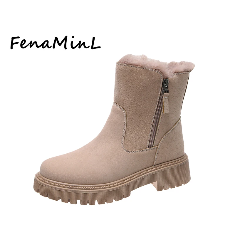 

Женские зимние ботинки в британском стиле, на молнии, с хлопковой подкладкой