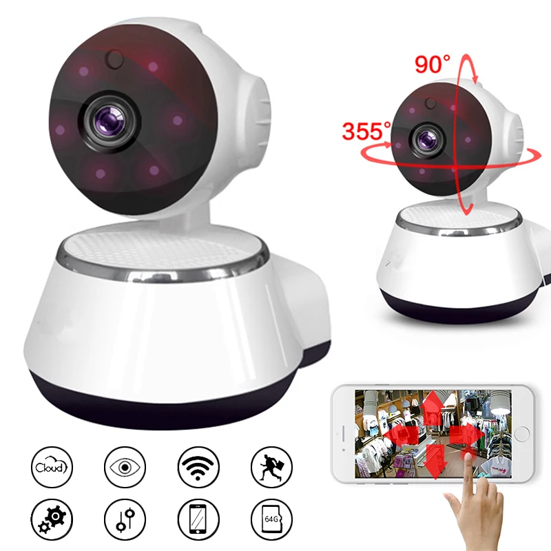 

720P HD Wireless IP Camera Home Security Smart WiFi Audio Baby Pet Monitor Indoor Motion Detect Alarm Surveillance CCTV Camera