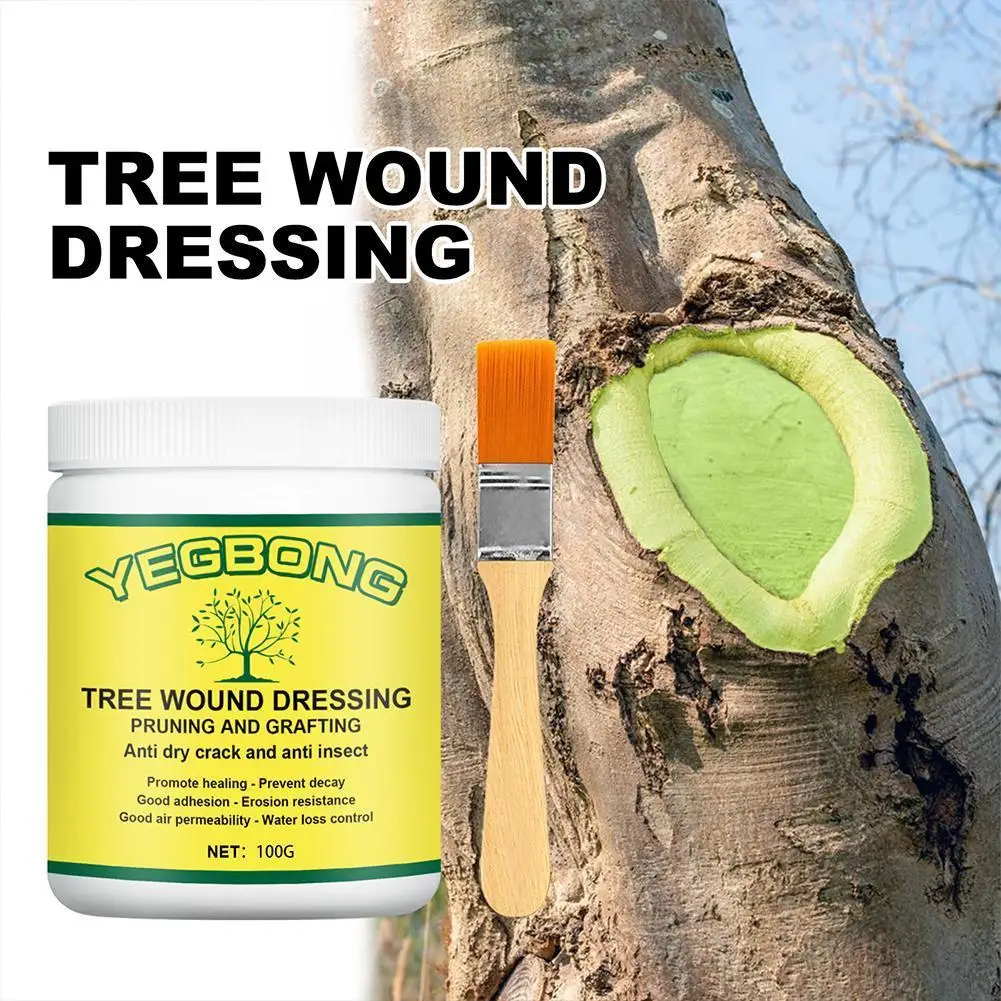 

Pruning Sealer For Tree Garden Tree Grafting Paste Tree Wound Dressing Pruning Sealer With Brush Bonsai Wound Healing Agent C5R5